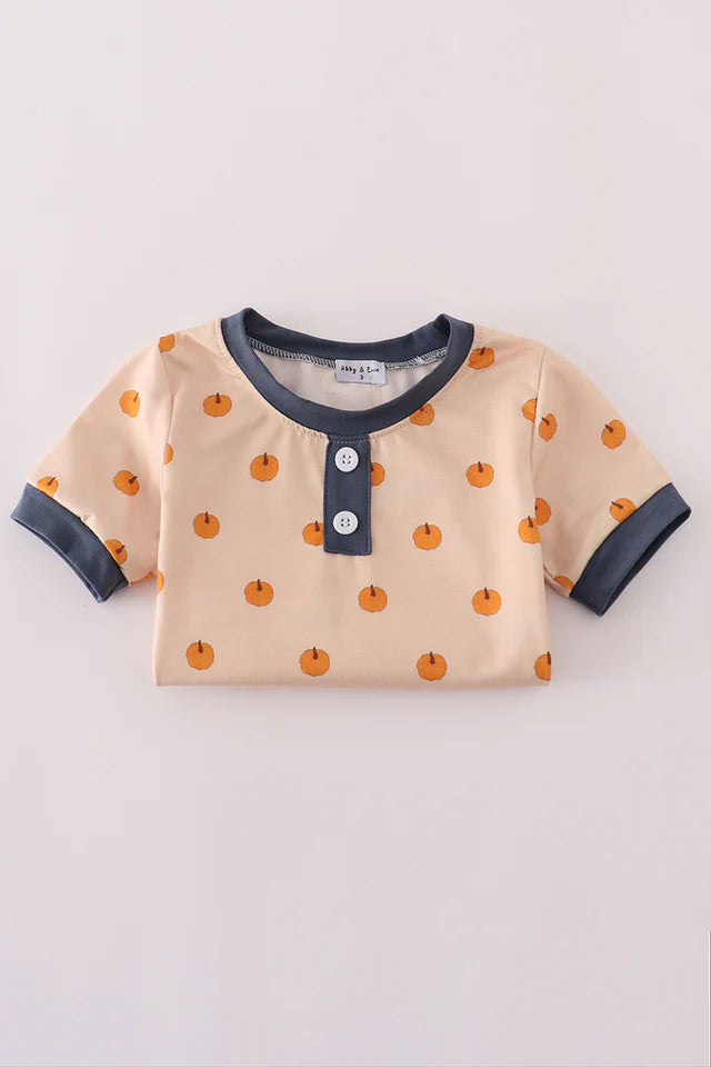 Khaki Print Pajamas Set