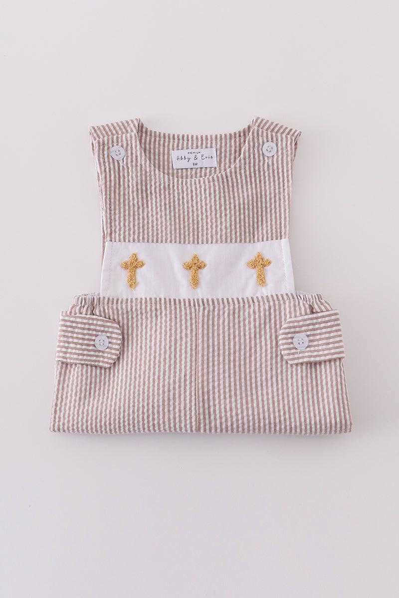 Premium Brown Cross Embroidery Jonjon