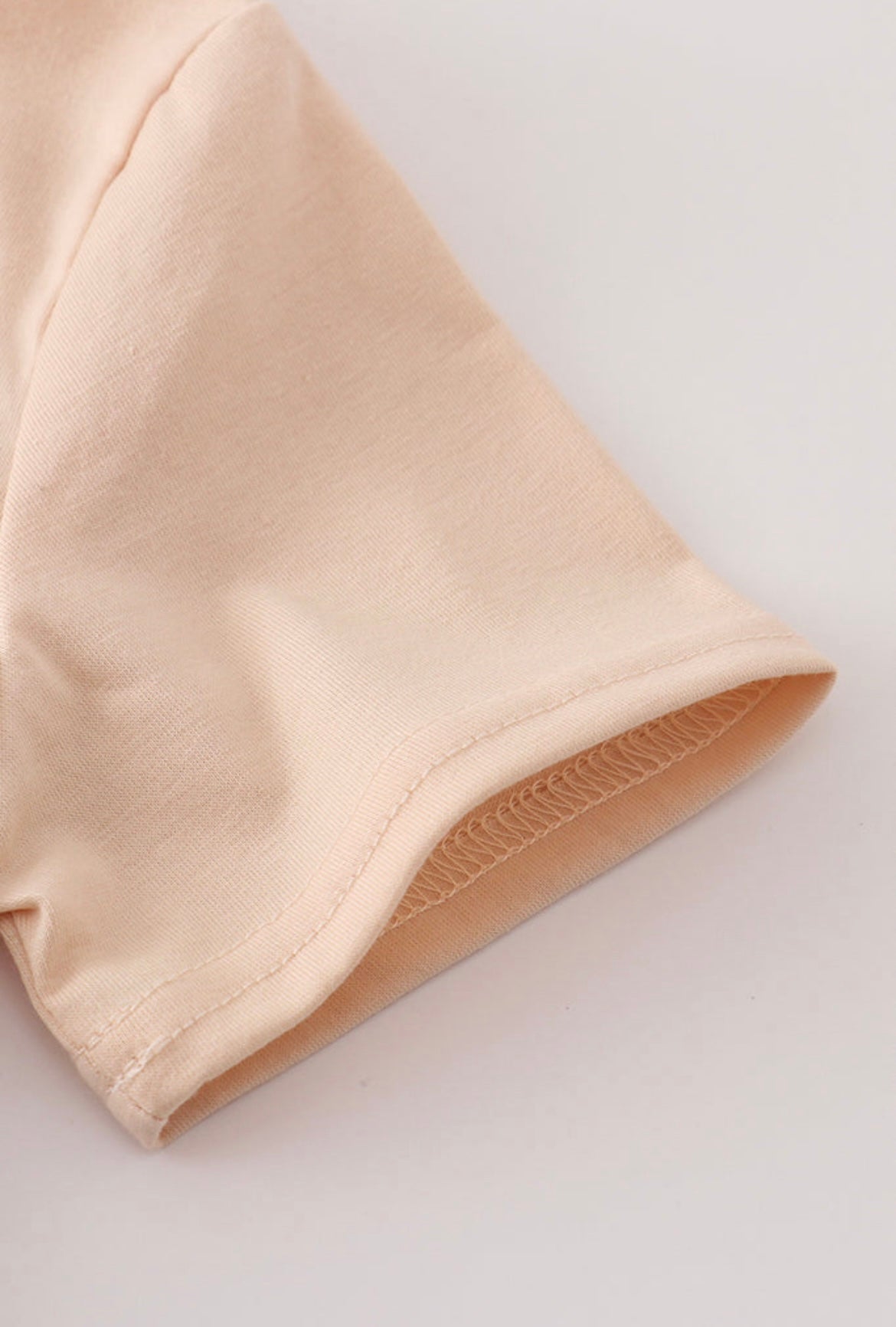 Beige French Knot Shorts Set