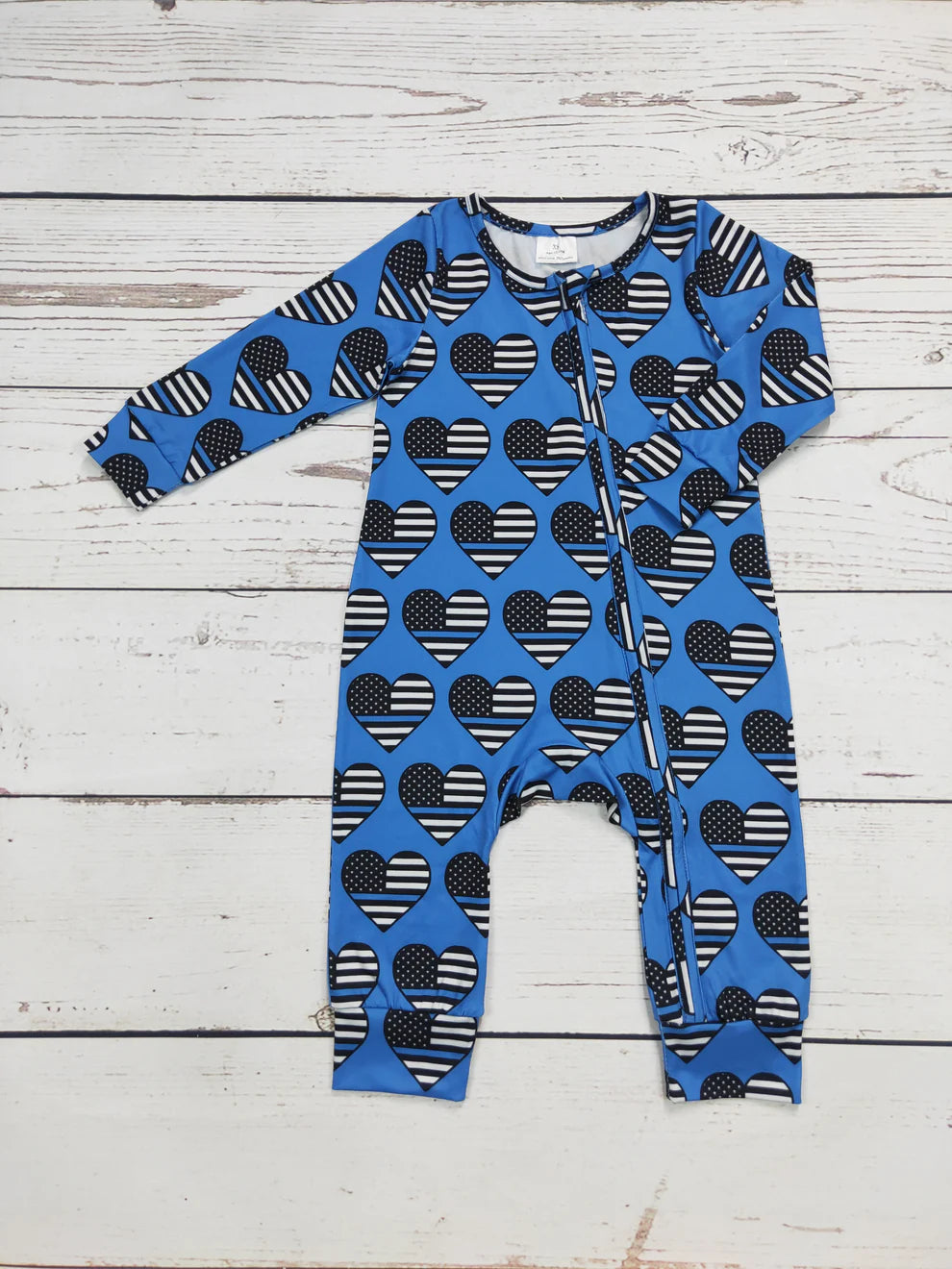 Baby Boy Back The Blue Zipper Sleeper