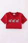 Alabama Elephant French Knot Top