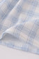 Blue Farm Embroidery Plaid Ruffle Bubble
