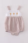 Premium Brown Cross Embroidery Bubble