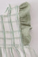 Premium Sage Ruffle Plaid Dress