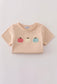 Beige French Knot Shorts Set