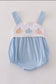 Blue Embroidery Pumpkin Bubble