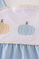 Blue Embroidery Pumpkin Bubble
