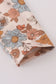 Khaki Deer Embroidery Floral Pants Set
