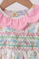 Pink Bunny Smocked Ruffle Bubble