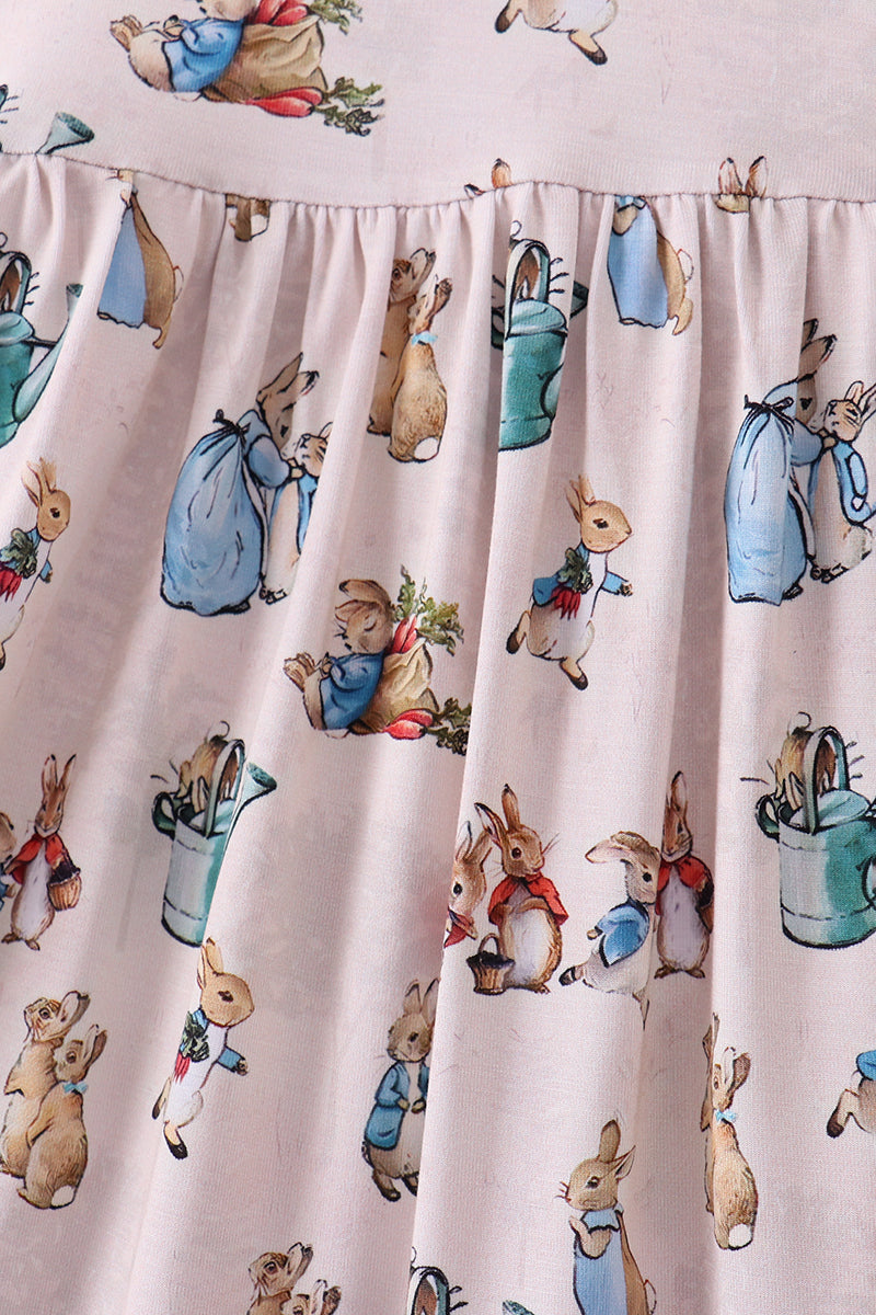 Brown bunny bamboo dress