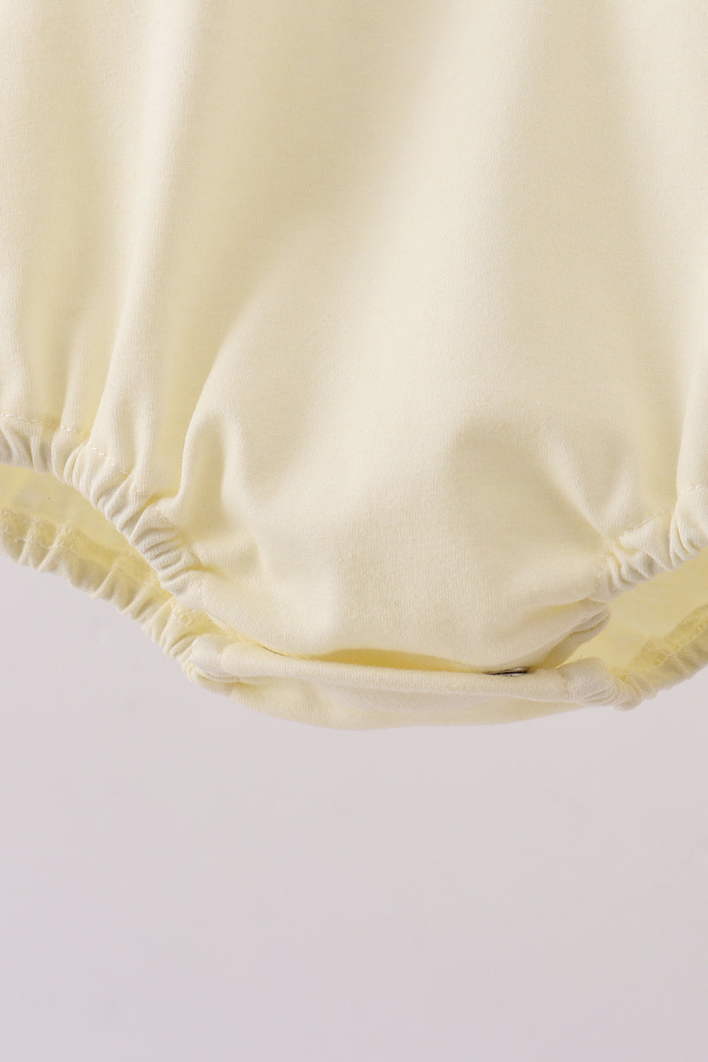 Green Cross Embroidery Ruffle Bubble