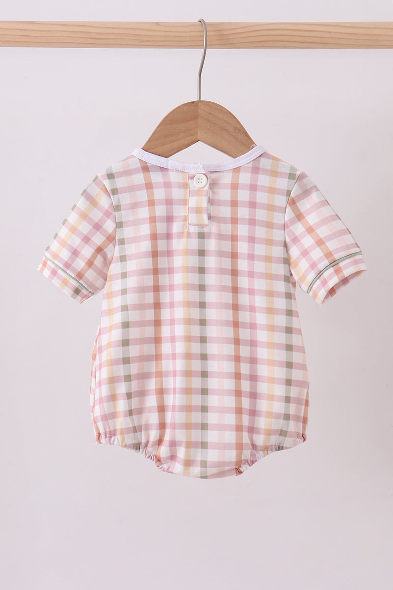 Lamb of God Applique Plaid Bubble