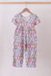 Purple Bunny Print Bamboo Jumpsuit
