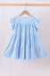Blue Bunny Carrot Sequin Tiered Ruffle Dress